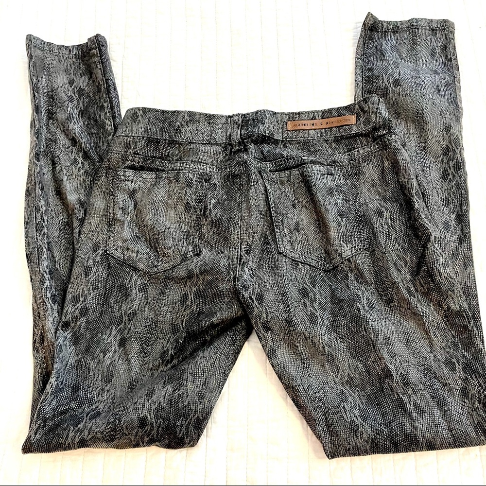 Standards And Practices Snakeskin Print Jeans - image 6